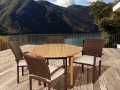 Amazonia Teak Colorado 5-Piece Teak Wicker Patio Dining Set 2